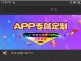 白菜cms双端影视APP源码 全开源 无授权 无后门